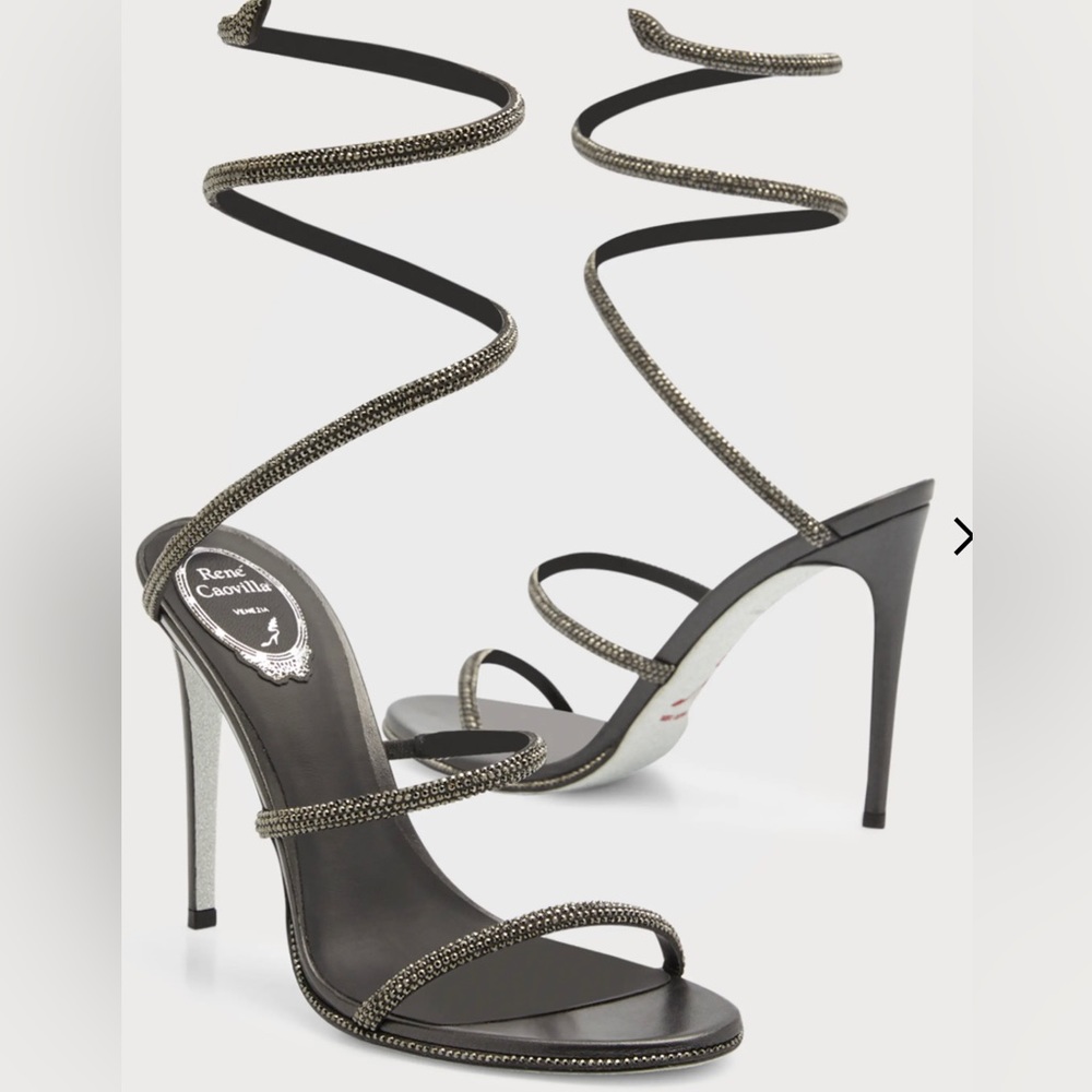 Rene Caovilla
Cleo Snake Strass Stiletto Sandals